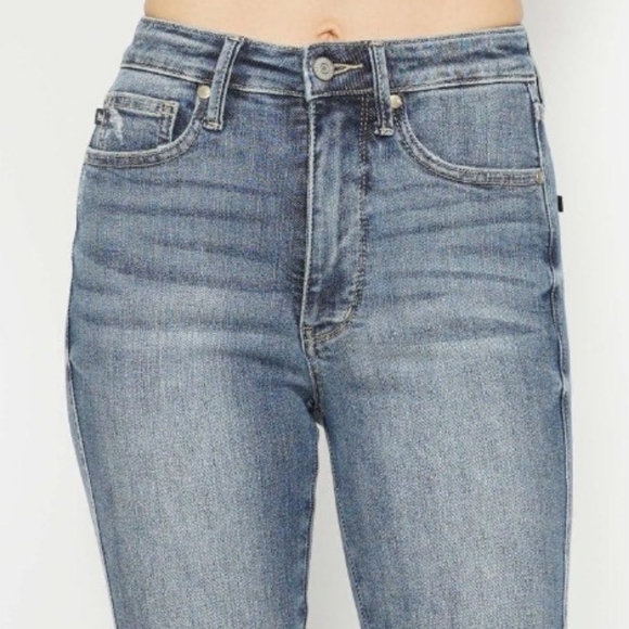 Skinny Judy Blue High-Rise Tummy Control Stretch Denim Jeans Slim Ankle Pants - Picture 5 of 15